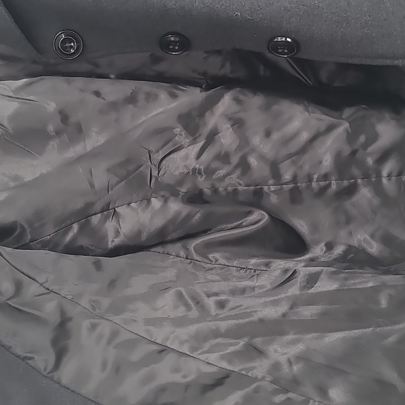 Centigrade Outerwear XL Gray Black big button up pea coat winter jacket warm - Picture 4 of 4
